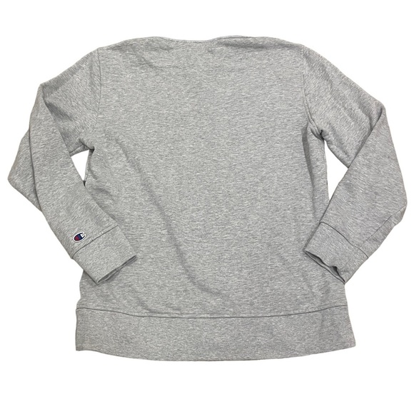 Champion Pullover 1/4 Zip Hoodie Grey Two Toned Pockets Men’s Sz Medium Cotton - Picture 9 of 11